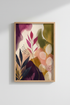botanical wall art | Abstract florals, Living Room Decor