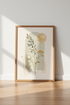 Boho Botanical Arch Wall Art | Sage Green Floral Poster | Modern Living Room Decor