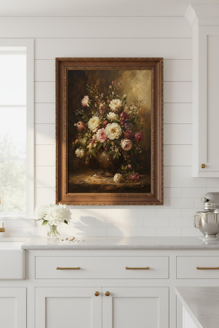 flower wall art print | Living Room Decor | Romantic Poster