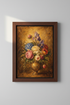 Floral Poster Wall Art Print | Living Room Decor | Antique Aesthetic