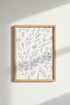 Wildflower Line Art Print | Minimalist Botanical Poster, Neutral Boho Decor