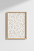 Botanical Floral Line Art | Gold Branch Poster, Minimalist Bedroom Wall Decor