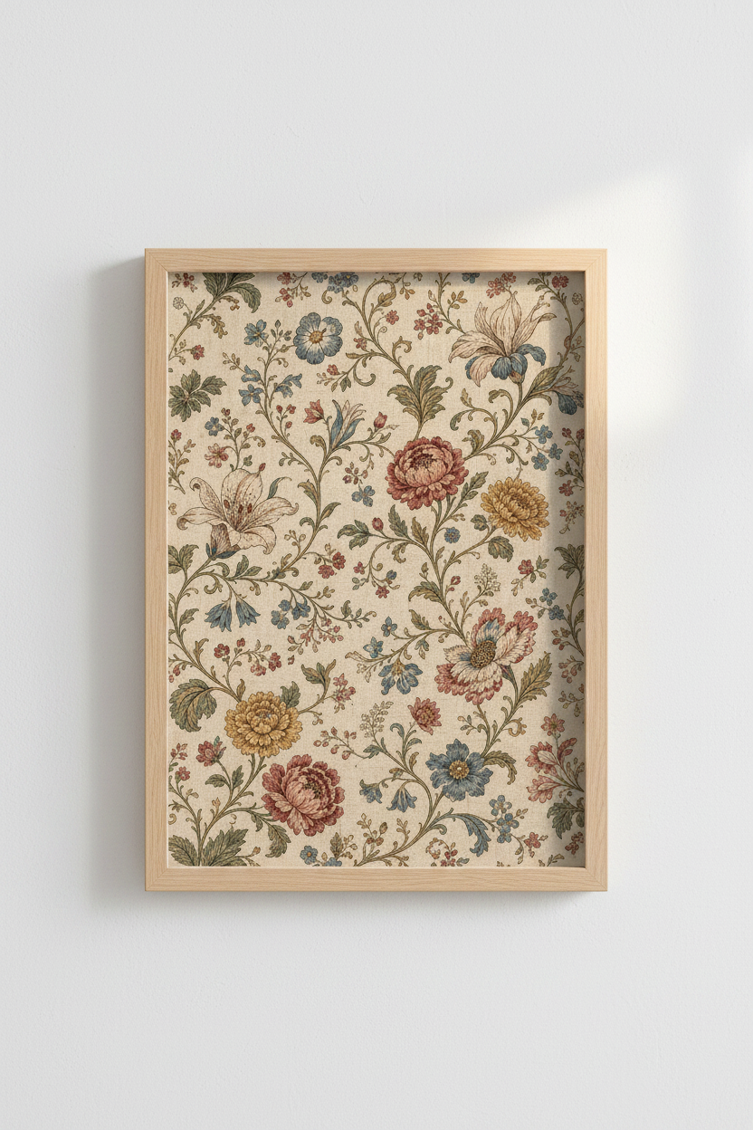 Floral wall art Print | Living Room Decor | Vintage Poster