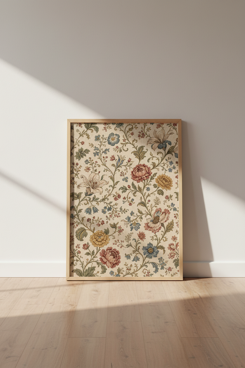 Floral wall art Print | Living Room Decor | Vintage Poster