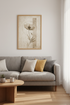 Poppy Botanical Wall Art | Abstract Neutral Sepia Print, Modern Minimalist Decor