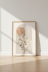 Boho Botanical Arch Wall Art | Neutral Terracotta Leaf Print, Modern Living Room Decor