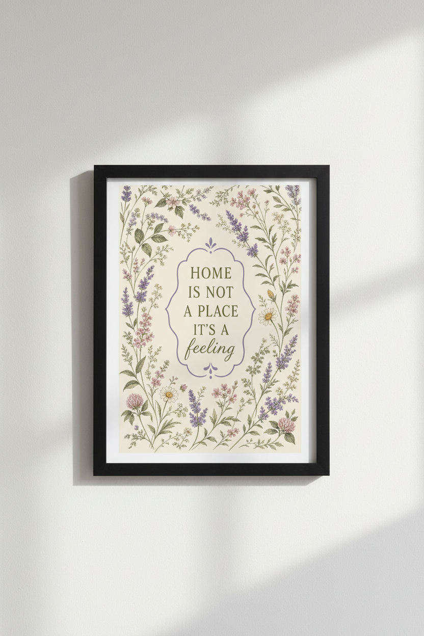 Floral Wall Art | Vintage Botanical Palette, Living Room Decor
