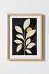 Neutral Plant Print | Abstract Beige Leaves | Living Room Decor