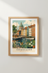 Copenhagen Travel Poster | Denmark Cityscape Print, Scandi Style Home Decor