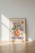 Prague Flower Market Vase Wall Art | Purple Botanical Mid Century, Gallery Poster