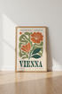 Vienna Botanical Garden Wall Art Print | Boho Floral Decor | Retro Exhibition Poster