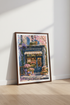 French Flower Shop Wall Art | Parisian Spring Pastel Decor | Floral Poster