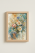 Watercolor Bouquet Wall Art Print | Living Room Decor | Soft Pastel Poster