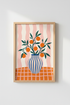 Orange Tree Art Print | Mediterranean Citrus, Kitchen & Dining Room Decor