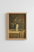 Floral Impressionism Wall Art Print | Still Life Decor | Earthy Tones Poster