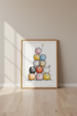 Cat Christmas Tree Wall Art | Whimsical Feline Holiday Poster | Colorful Nursery Decor