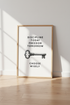 Discipline Today Wall Art | Freedom Tomorrow Key Poster | Office Decor