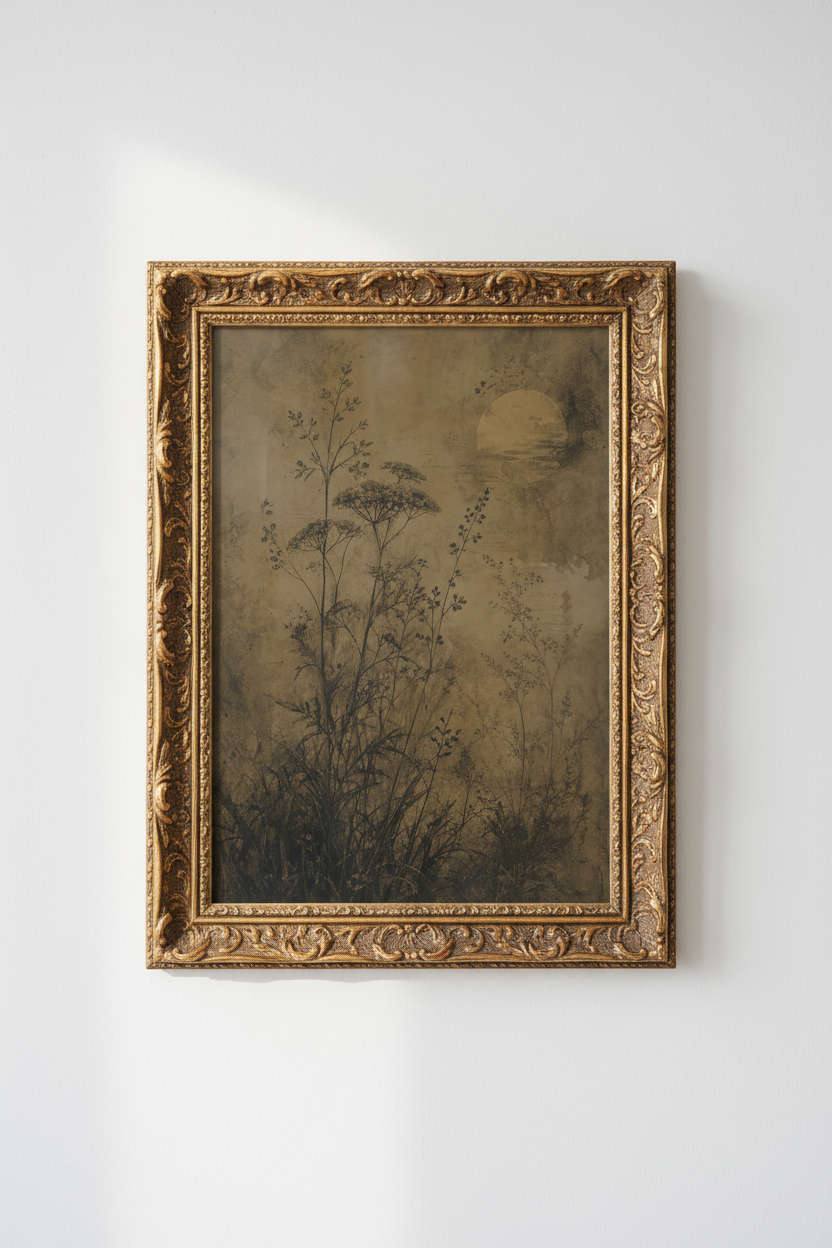 Botanical Poster Wall Art Print | Living Room Decor | Vintage Poster