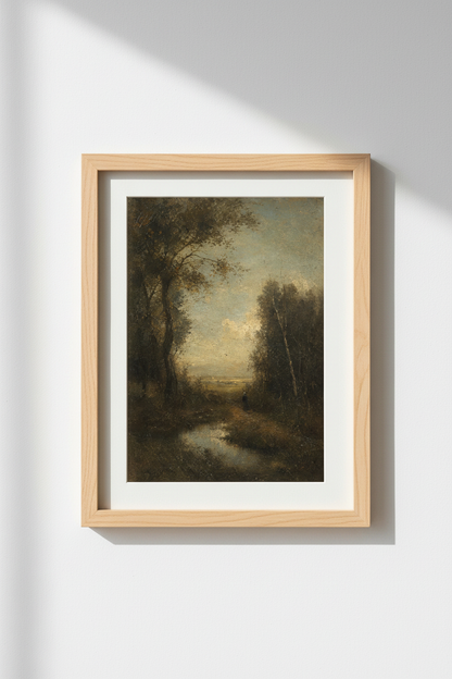 Romantic Landscape Wall Art Print | Living Room Decor | Moody Poster