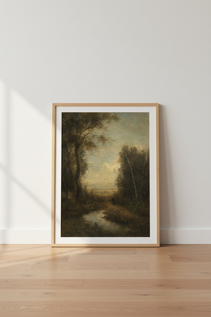 Romantic Landscape Wall Art Print | Living Room Decor | Moody Poster