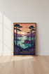 Sweden Travel Poster | Skärgården Landscape Print, Scandinavian Wall Art