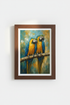 Macaw Wall Art | Textured Impressionist Palette, Bright Hues | Living Room Decor