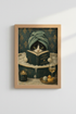 Funny Cat Bath Wall Art | Whimsical Tuxedo Cat Poster, Bathroom Decor