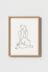 Minimalist Woman Line Art | Abstract Female Figure Poster, Bedroom Wall Decor