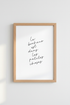 French Quote Wall Art | Le Bonheur Minimalism, Living Room Poster Print