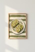 Avocado Toast Food Art | Modern Kitchen Wall Decor | Sage Green Poster