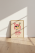 Cute Ramen Cup Wall Art Print | Retro Japanese Food Poster, Kawaii Kitchen Decor