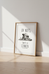 Basset Hound Dog Wall Art | Funny Puppy Pencil Sketch, Pet Room Decor Poster