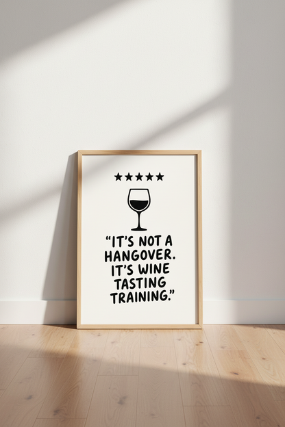 Funny Wine Quote Wall Art Print | Kitchen Bar Decor | Minimalist Poster