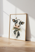 Funny Cow Watercolor Wall Art Print | Boho Farmhouse Decor | Quirky Animal Poster