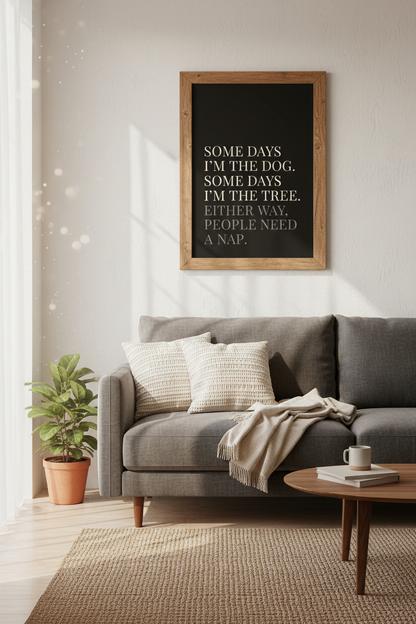 Funny Sarcastic Quote Wall Art | Black Typography Poster | Office &amp; Bedroom Decor