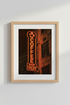 neon coffee wall art | Moody glow decor, living room | urban night print
