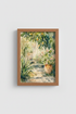 Watercolor garden | Soft greens, terracotta tones, living room decor