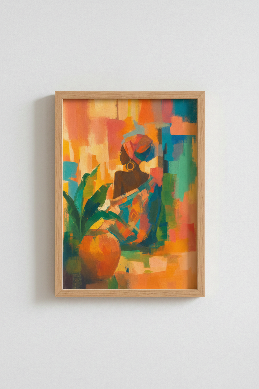 Colorful Abstract Wall Art Print | Living Room Decor | Boho Poster