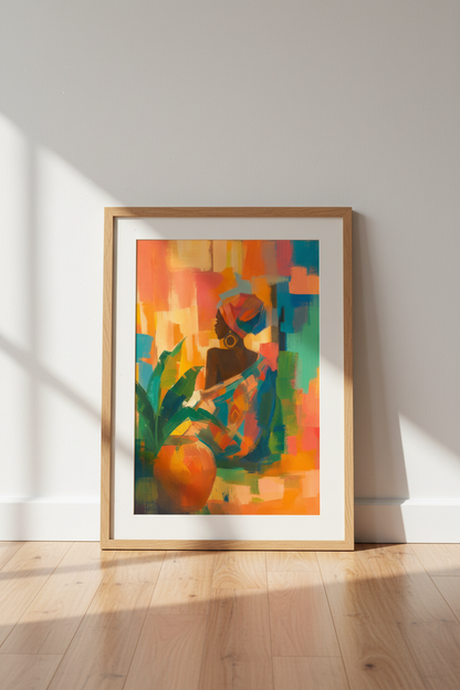 Colorful Abstract Wall Art Print | Living Room Decor | Boho Poster