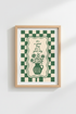 Antique floral vase Wall Art Print | Living Room Decor | Retro Poster