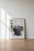 Baby Elephant in Bathtub Wall Art | Black and White Bathroom Decor | Whimsical Poster