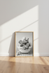Elephant in Bathtub Wall Art | Funny Bubble Bath Poster | Black and White Bathroom Decor