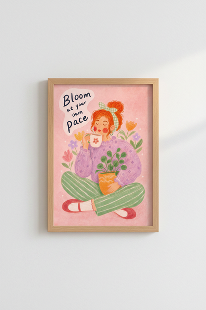 Pastel Wall Art Print | Living Room Decor | Whimsical Poster