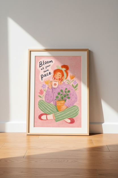 Pastel Wall Art Print | Living Room Decor | Whimsical Poster