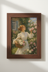 Romantic Floral Art | Impressionist Garden Whites, Soft Pastels | Living Room Decor