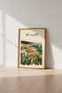 Coastal Landscape Go Wild Wall Art | Earthy Nature Print | Boho Beach Poster