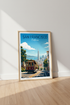 San Francisco Cable Car Wall Art Print | California Travel Decor | Retro City Poster