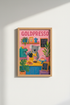 Koala Coffee Bar Art | Whimsical Pink Kitchen Decor | Animal Barista Poster