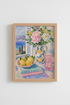 Mediterranean Wall Art Print | French Riviera Decor | Coastal Impressionist Poster