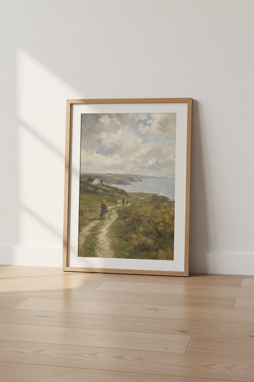Coastal Wall Art Print | Seaside Room Decor | Moody Seascape Poster